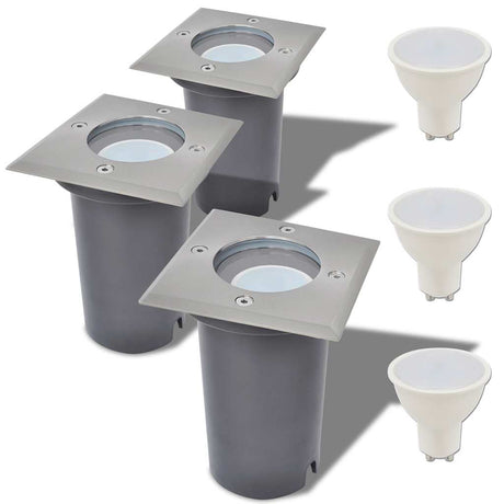 Vidaxl LED LED Land Outter Out 3 -Piece Square