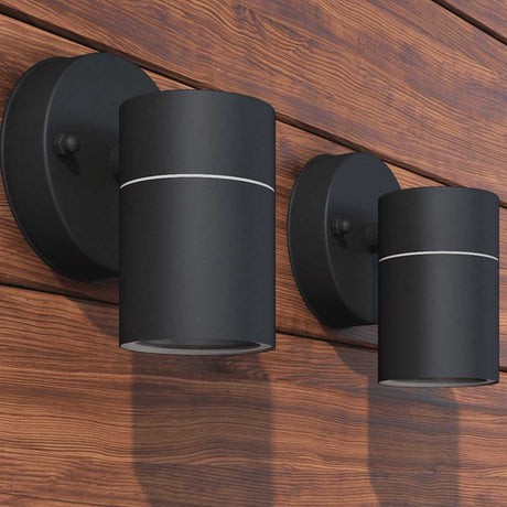 Lampa ścienna LED vidaxl na zewnątrz stali nierdzewnej 2 STS
