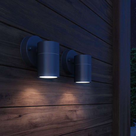 Lampa ścienna vidaxl na zewnątrz stali nierdzewnej 2 STS