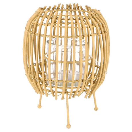 Inne marki latarnia rattanowa 20 cm beżowo-czarna, mix