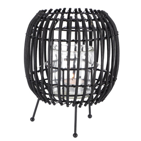 Inne marki latarnia rattanowa 20 cm beżowo-czarna, mix