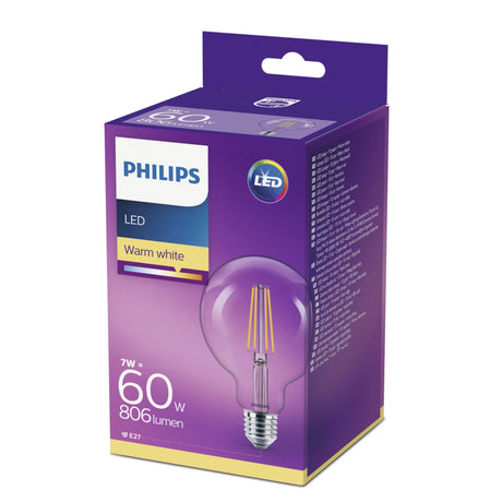 Żarówka LED Philips Classic o mocy 60 W, ciepła biel