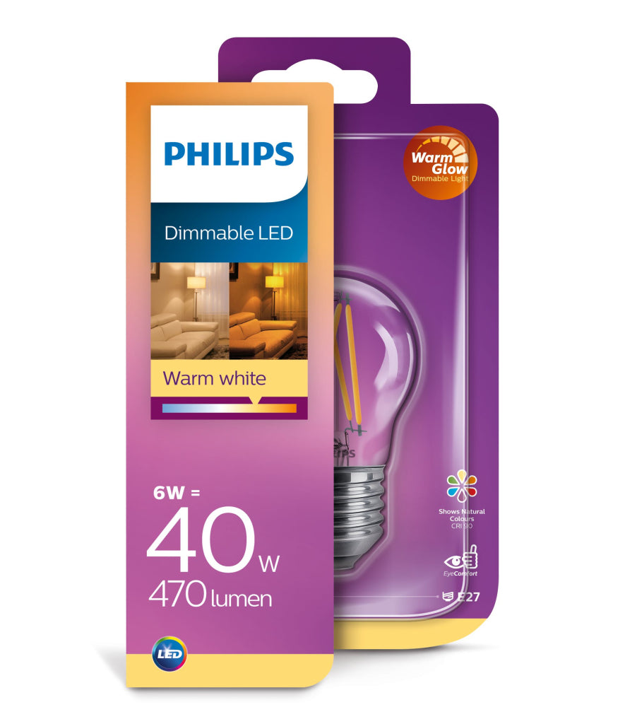 Oświetlenie Philips LED Classic 40W P45 E27 CL WGD90 SRT4
