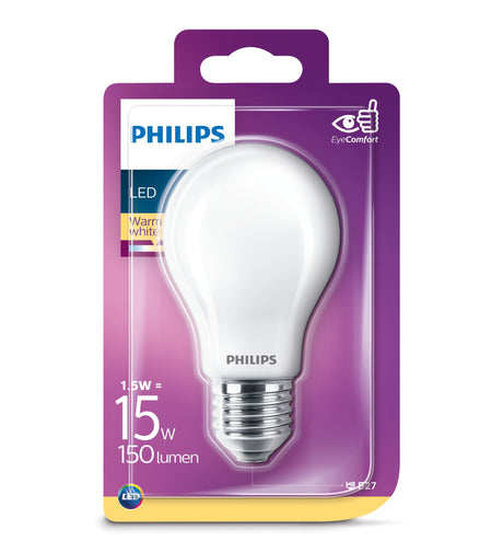 Oświetlenie Philips LED classic 15W E27 WW A60 FR ND SRT4