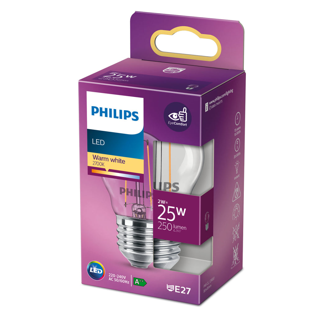Klasyczna lampa świecowa LED Philips 25W E27 ciepła biel