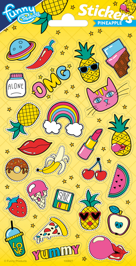 Arkusz naklejek Totum Twinkle - ananas