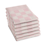 Ddddd - 6x ściereczka - grill - 65x65 cm - pastelowy róż - zestaw 6 sztuk