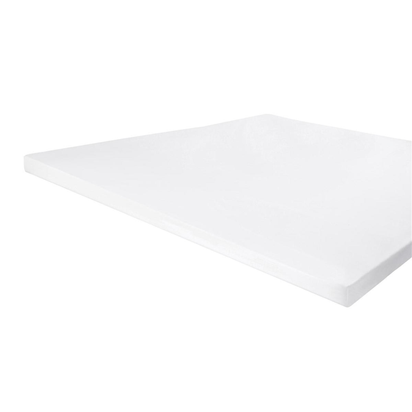 Byrklund hoeslaken basics topper 90x200x10cm - wit
