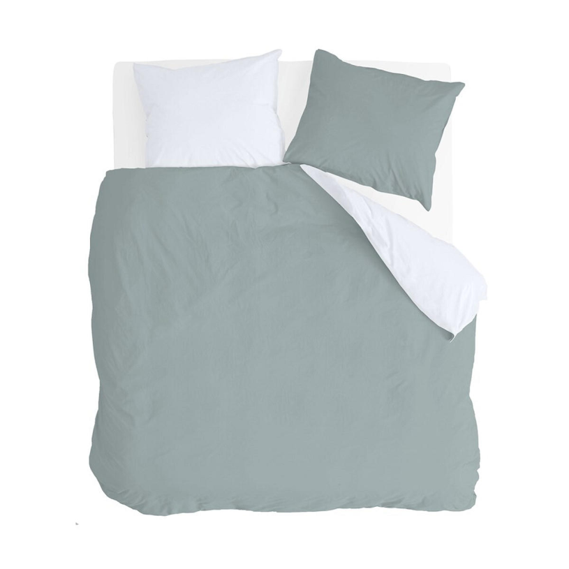 Byrklund dekbedovertrek side way 200x220cm - jade wit
