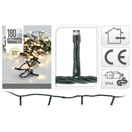 S.i.a. Lampki choinkowe 13,5m 180 diod LED IP44