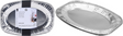 Excellent houseware eh aluminium serveerschaal 35x23,5cm 2 stuks