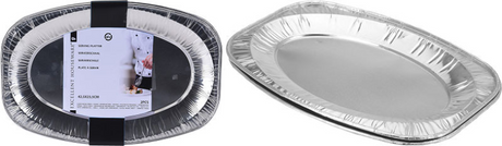 Doskonałe artykuły gospodarstwa domowego Artykuły gospodarstwa domowego Aluminiowe naczynia do serwowania 42,5 x 28,5 cm 2 sztuki