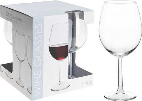Kieliszki do wina 58 cl, zestaw 4 sztuki