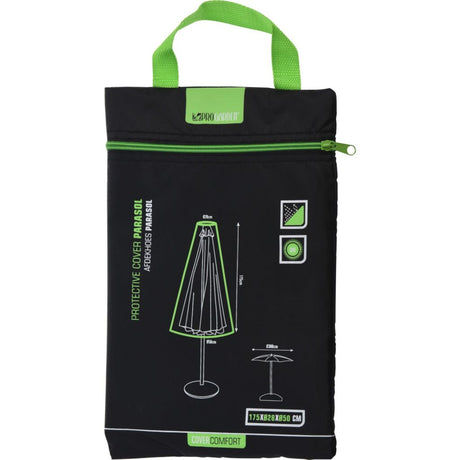 Pro osłona ogrodowa na parasol czarna 175xø28xø50cm
