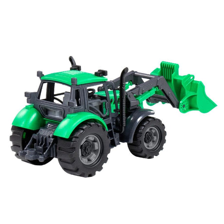 Niemarkowy traktor Cavallino z zieloną łopatą, skala 1:32