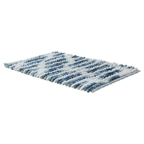 Mata łazienkowa w stylu vintage Sealskin 50x80 cm niebieska