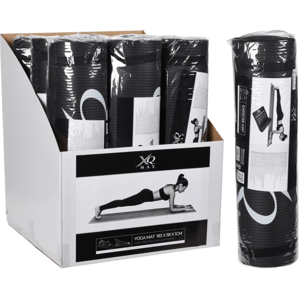 XQ Max Yogamat 183x58x1 cm czarny