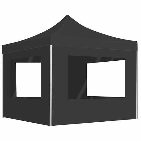 Vidaxl PartyTent Foldible z ścianami 3x3 m aluminiowy antracyt