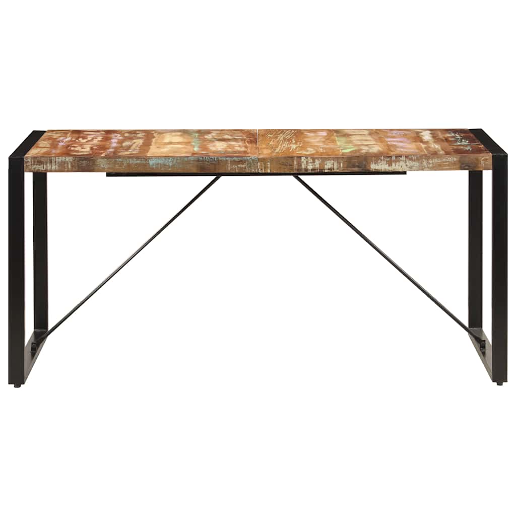 Vidaxl eettafel 160x80x75 cm massief gerecycled hout