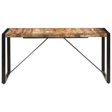 Vidaxl eettafel 160x80x75 cm massief gerecycled hout