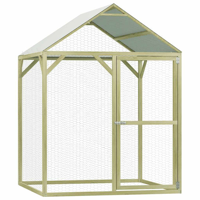Kurnik Vidaxx ze stali 1,5x1,5x2 m