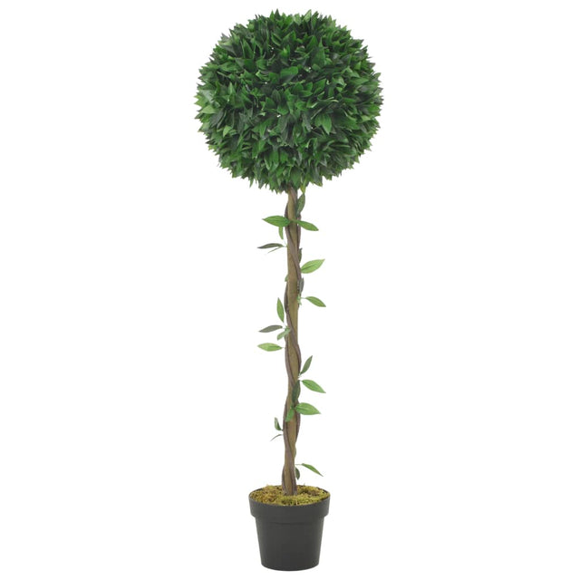 Vidaxl Artificial Plant z Jar Bay Leaf 130 cm zielony