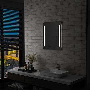 Vidaxl Bathern Mirror LED z półką 50 x 70 cm