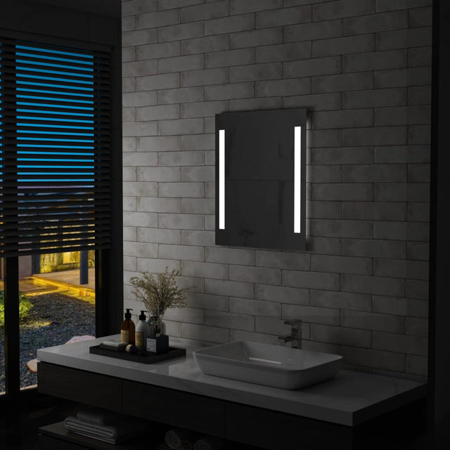 Vidaxl Bathern Mirror LED z półką 50 x 70 cm