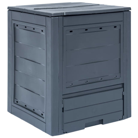 Vidaxl Compost Bin 260 L 60x60x73cm szary