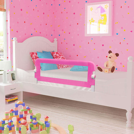 VidaXL poręcze do łóżka dziecięcego 2 szt. 102x42 cm różowe