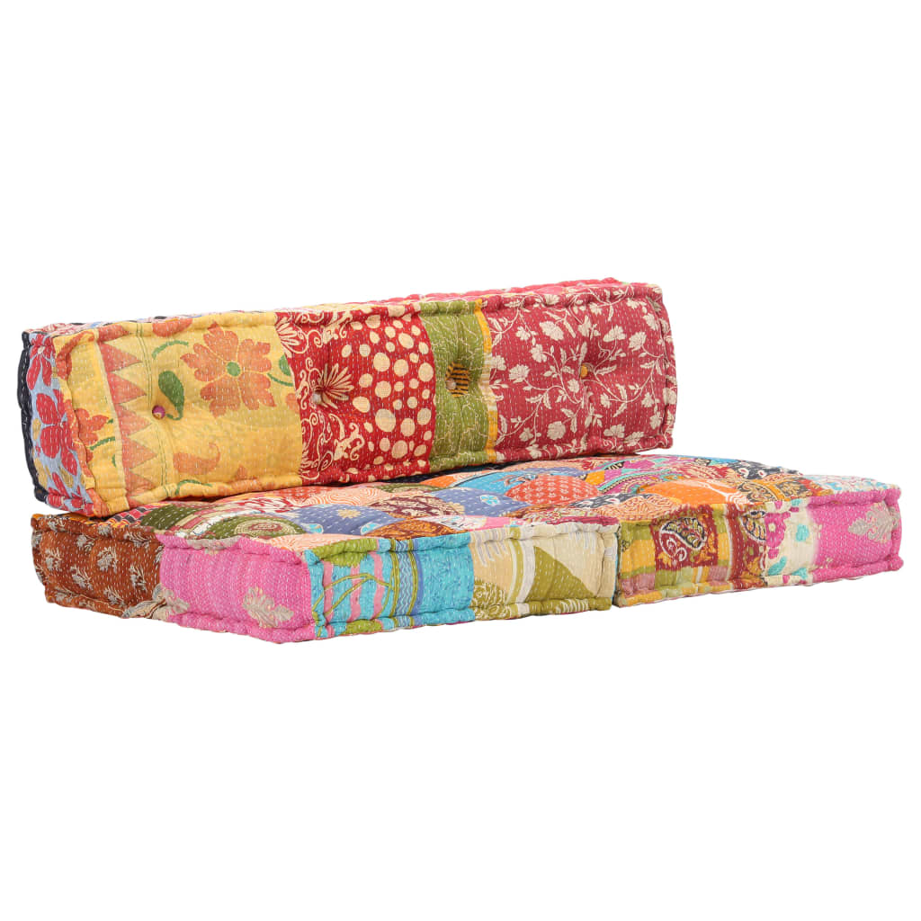 Patchwork tkanin vidaxl pouf
