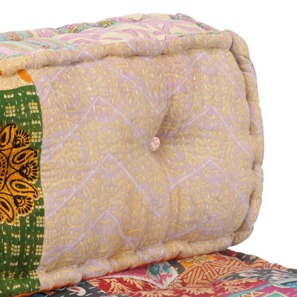 Patchwork tkanin vidaxl pouf