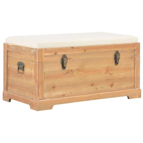Vidaxl opslagkist met kussen 80x40x40 cm mdf