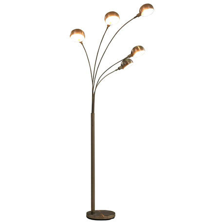 Lampa Vidaxl stojąca 5xe14 200 cm srebrna kolor