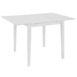 Vidaxl eettafel verlengbaar (80-120)x80x74 cm mdf wit
