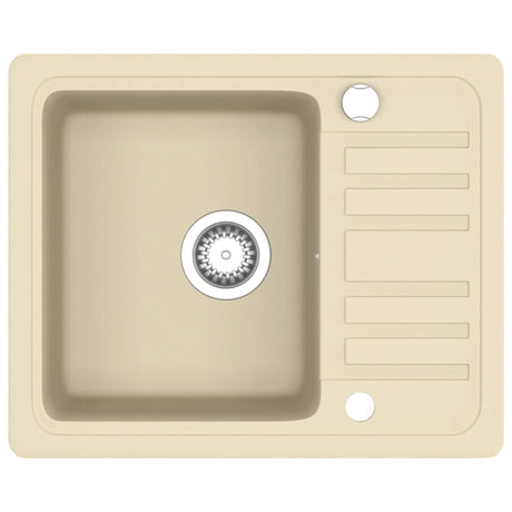 Vidaxl Sink Single Bowl of Granite Beige