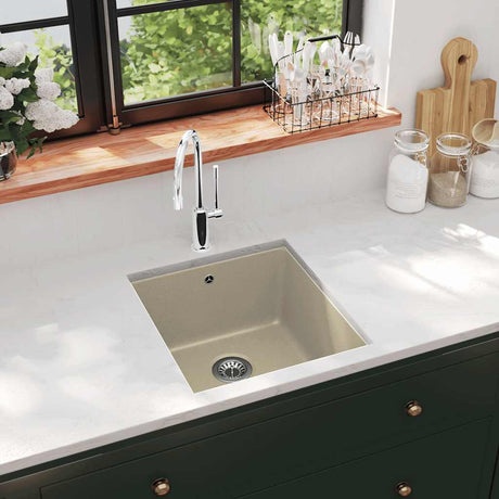 Vidaxl Sink Single Bowl of Granite Beige