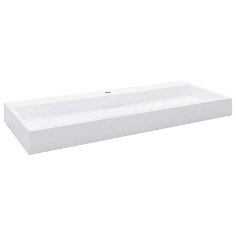 Vidaxl Washbasin 120x46x11 CM Mineral Marble Marble odlew biały