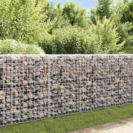 Vidaxl Schanskorf Wall z Lids 200x20x85 cm ocynkowana stal