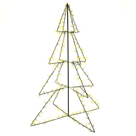 Vidaxl Kegelkerstboom 240 LED wewnątrz i na zewnątrz 115x150 cm