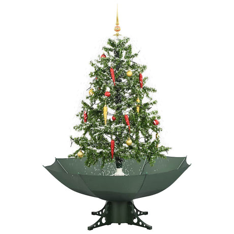 Odśnieżanie choinki Vidaxx z podstawą parasola 140 cm w kolorze zielonym