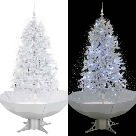 Vidaxl Christmas Tree Snow z parasisem 170 cm białym