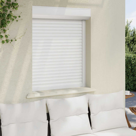 Vidaxl roljaloezie wit 80 x 100 cm aluminium en polyurethaan