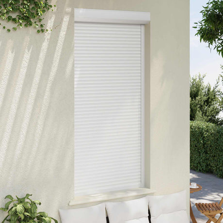 Vidaxl roljaloezie wit 100 x 210 cm aluminium en polyurethaan