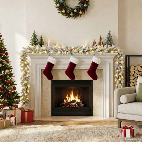 Vidaxl Christmas Garland ze światłami LED 10 mld BIAŁA