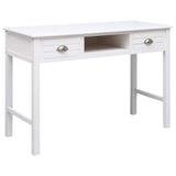Vidaxl schrijftafel 110x45x76 cm hout wit