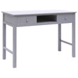 Vidaxl schrijftafel 110x45x76 cm hout grijs