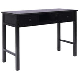 Vidaxl schrijftafel 110x45x76 cm hout zwart