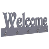Wieszak ścienny Vidaxx Welcome 74x29,5 cm szary