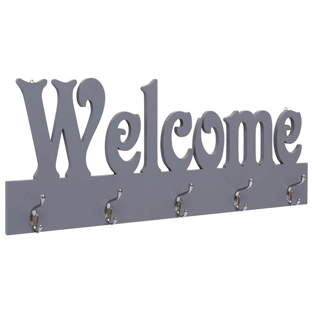 Wieszak ścienny Vidaxx Welcome 74x29,5 cm szary
